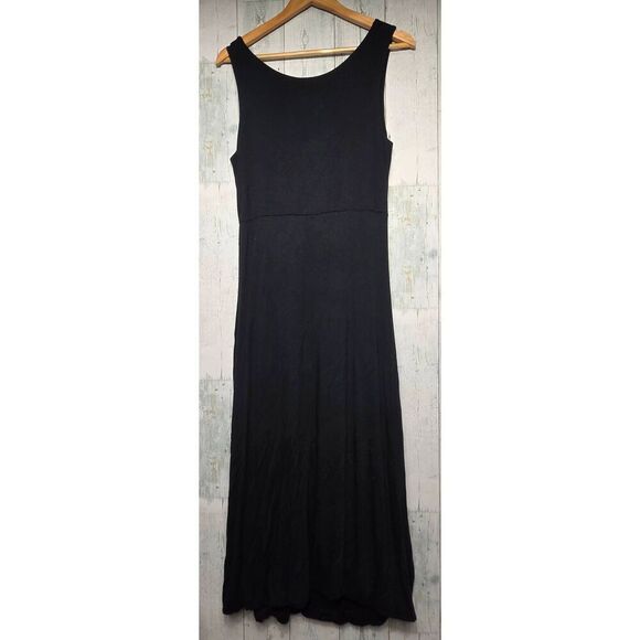 Chalet 98% Bamboo Midi Tank Dress Slight Cocoon Shape / Drape / Bubble Hem Sz M - Picture 3 of 8